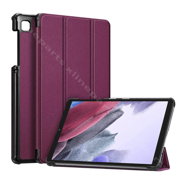 Чехол для планшета Samsung Tab A7 Lite 8,7 дюйма, складывающийся втрое, T220 T225, фиолетовый