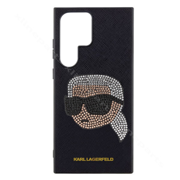 Back Case Karl Lagerfeld Dotted Head Samsung S23 Ultra S918 black