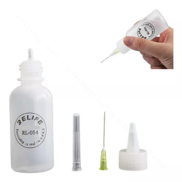 Plastic Liquid Solvent Bottle with needle Relife RL-054 50ml