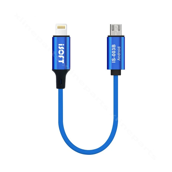 ISOFT IS-003B Lightning to Android Data Transmission Cable