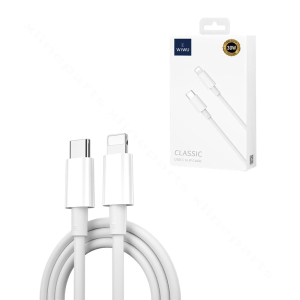 Cable USB-C to Lightning Wiwu Wi-C008 30W 1m white