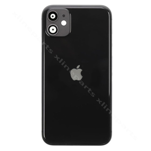 Задняя батарея и средняя крышка Apple iPhone 11, черный OEM*