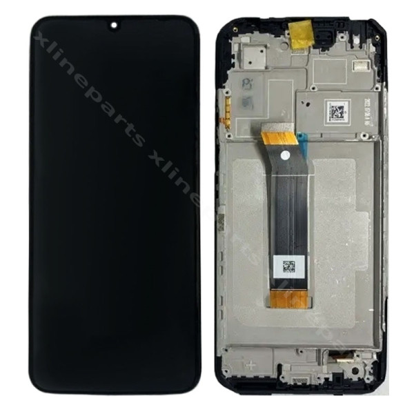 LCD Complete Frame Xiaomi Poco M5 black (Original)