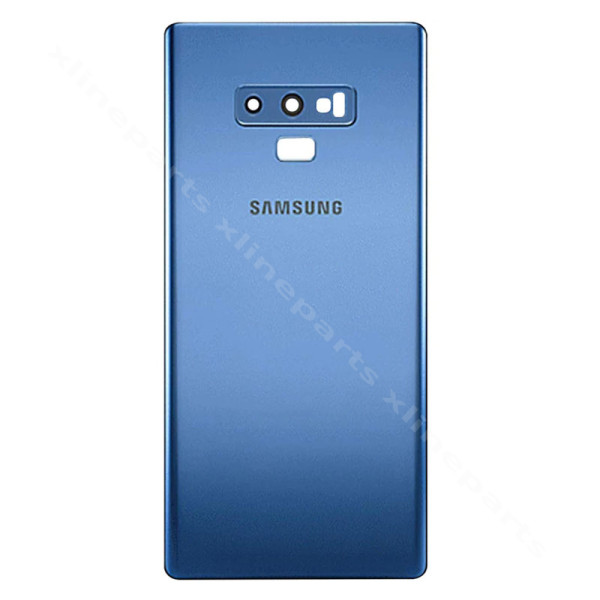 Задняя крышка аккумуляторного отсека, объектив камеры Samsung Note 9 N960, синий OEM*