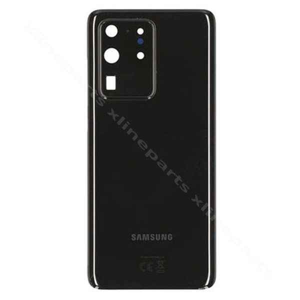 Κάμερα φακού πίσω κάλυμμα μπαταρίας Samsung S20 Ultra G988 μαύρο OEM*