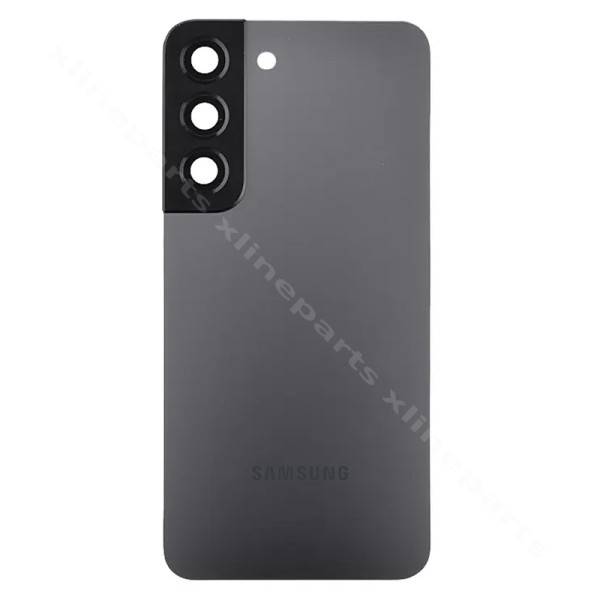 Задняя крышка аккумуляторного отсека Объектив камеры Samsung S22 Plus S906 графитовый OEM*