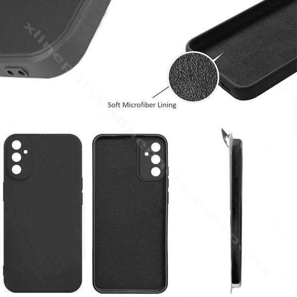 Задний чехол силиконовый в комплекте Samsung A05s A057 черный