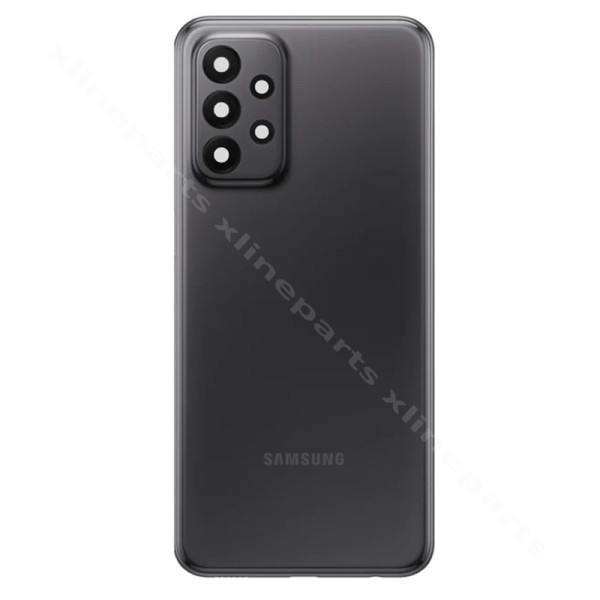 Задняя крышка аккумуляторного отсека, объектив камеры Samsung A53 A536, черный OEM*