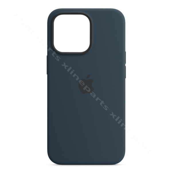Задний чехол Силиконовый Magsafe Apple iPhone 13 Pro Max бездна синий (Оригинал)