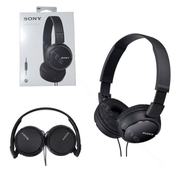 Ακουστικά Sony MDR-ZX110AP Ενσύρματο μαύρο