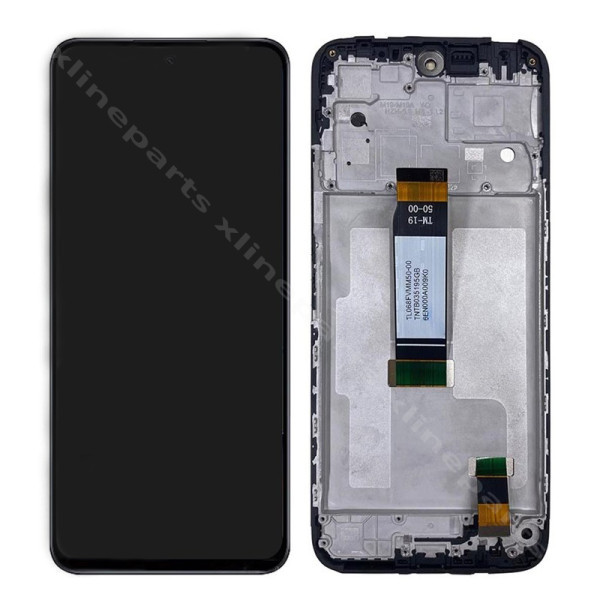 LCD Complete Frame Xiaomi Redmi 12 4G black (Original)