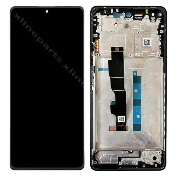 LCD Complete Frame Xiaomi Redmi Note 13 4G black OEM