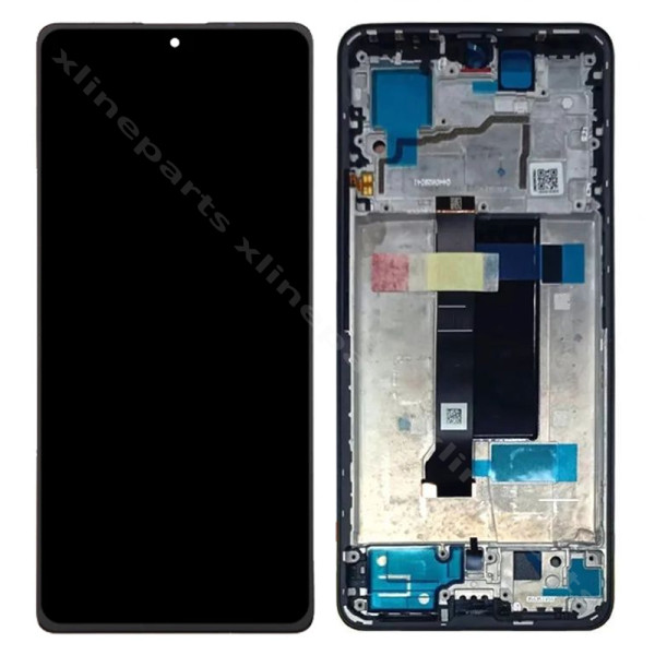 LCD Complete Frame Xiaomi Redmi Note 13 Pro 4G black OEM