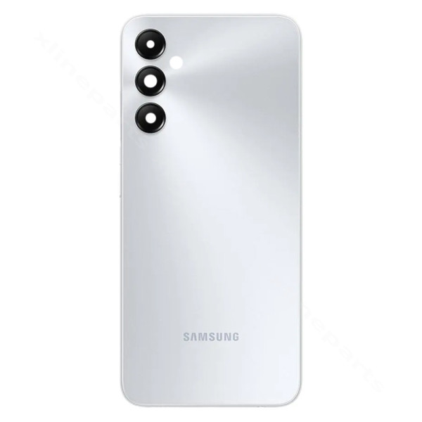 Задняя крышка аккумуляторного отсека для объектива камеры Samsung A05S A057 серебристая OEM