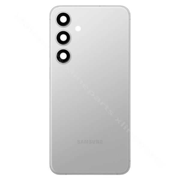 Задняя крышка аккумуляторного отсека Объектив камеры Samsung S24 Plus S926 мраморно-серый