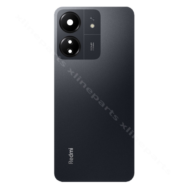 Κάμερα φακού πίσω κάλυμμα μπαταρίας Xiaomi Redmi 13C 4G μαύρο