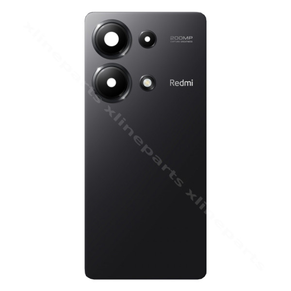 Κάμερα φακού πίσω κάλυμμα μπαταρίας Xiaomi Redmi Note 13 Pro 4G μαύρο