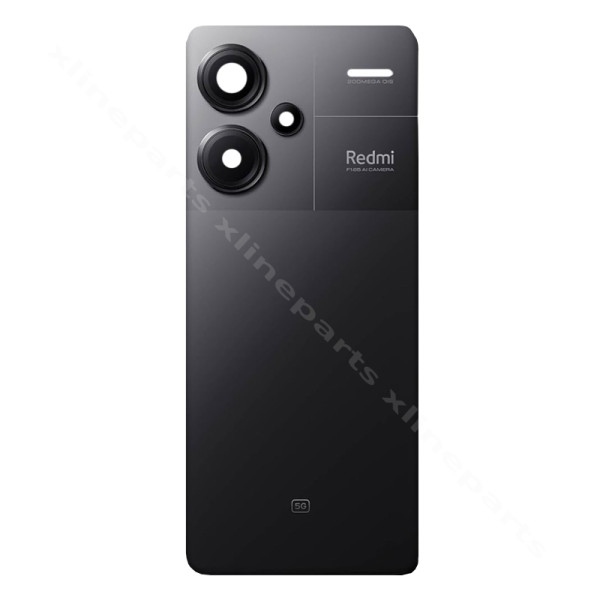 Κάμερα φακού πίσω κάλυμμα μπαταρίας Xiaomi Redmi Note 13 Pro Plus μαύρο