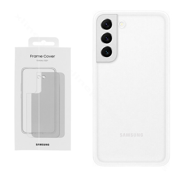 Задняя рамка корпуса Samsung S22 Plus S906 белая (Оригинал)