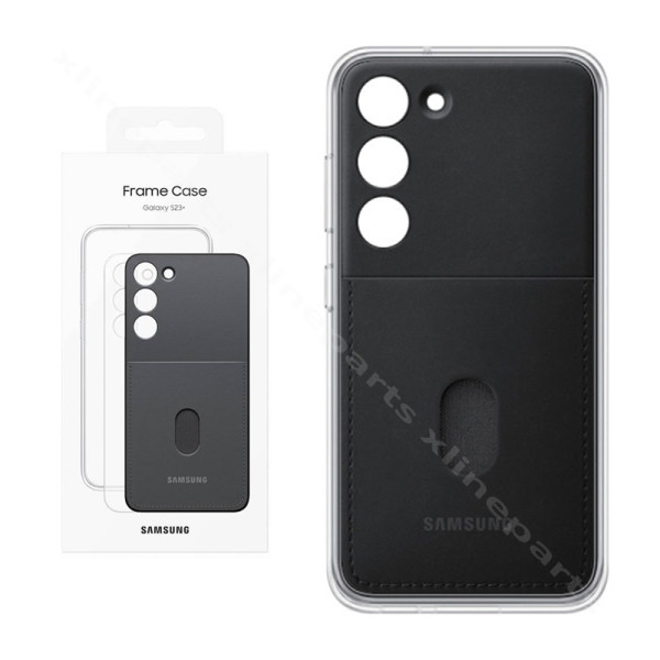 Θήκη πίσω πλαισίου Samsung S23 Plus S916 μαύρη (Πρωτότυπο)