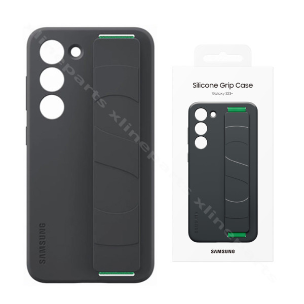 Back Case Silicone Grip Samsung S23 Plus S916 black (Original)