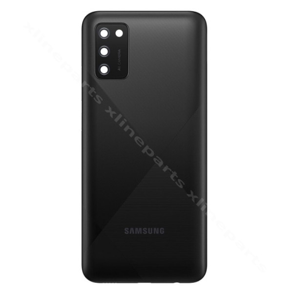 Κάμερα φακού πίσω καλύμματος μπαταρίας Samsung A02s A025F μαύρο OEM