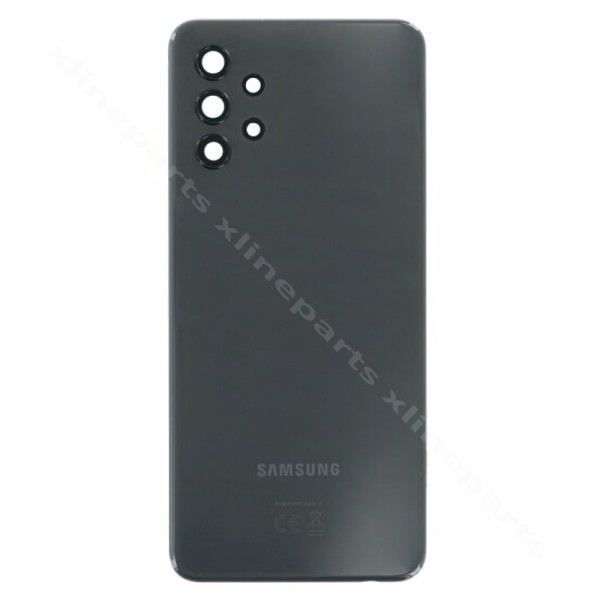 Задняя крышка аккумуляторного отсека для объектива камеры Samsung A32 5G A326 черный OEM*