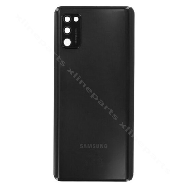 Задняя крышка аккумуляторного отсека для объектива камеры Samsung A41 A415 черный