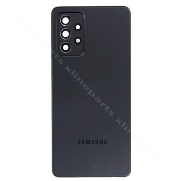 Κάμερα φακού πίσω κάλυμμα μπαταρίας Samsung A72 A725 μαύρο*