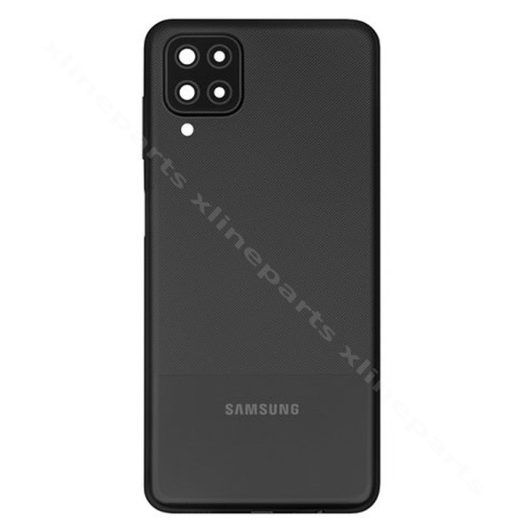Κάμερα φακού πίσω καλύμματος μπαταρίας Samsung A12 A127 μαύρο OEM*