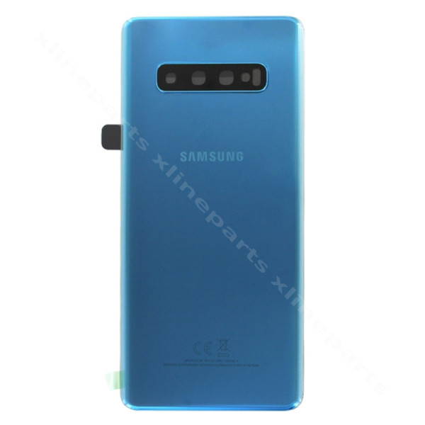 Задняя крышка аккумуляторного отсека Объектив камеры Samsung S10 Plus G975 призма синий*