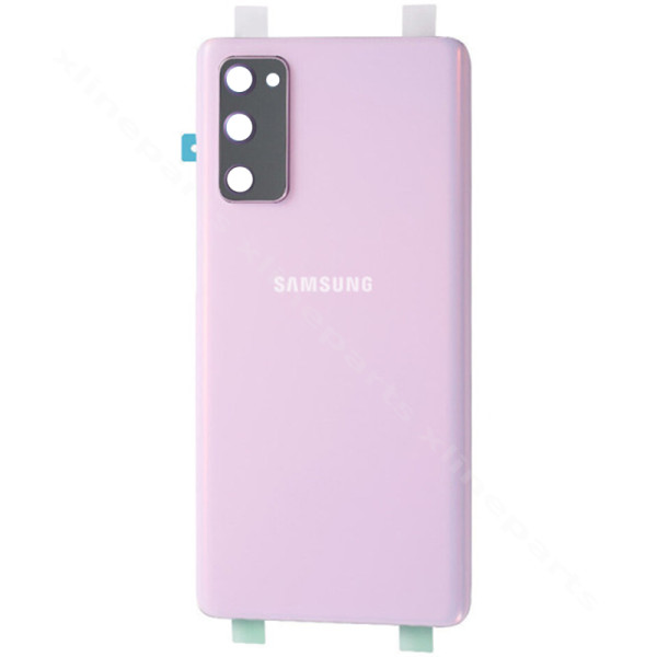 Задняя крышка аккумуляторного отсека объектив камеры Samsung S20 FE G780/ G781 фиолетовый OEM*