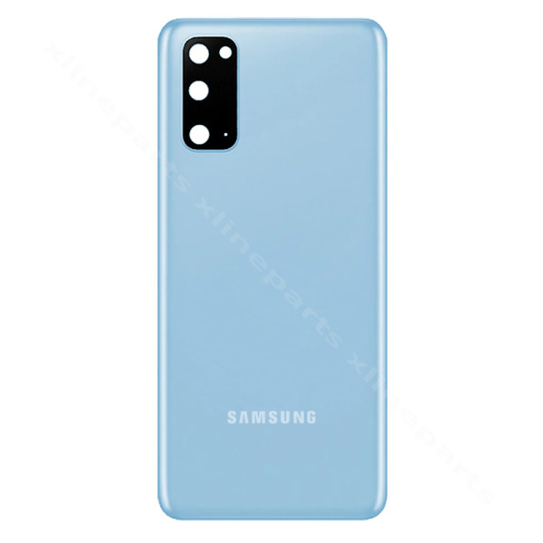 Задняя крышка аккумуляторного отсека для объектива камеры Samsung S20 G980 синий