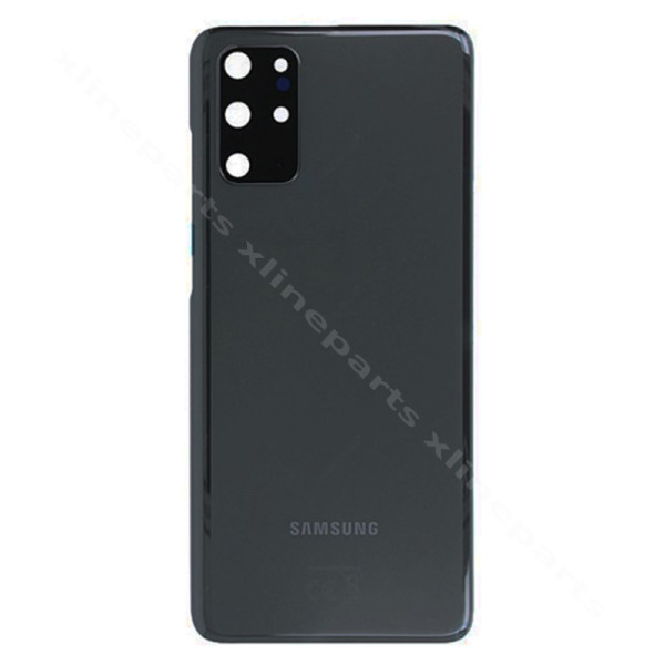 Задняя крышка аккумуляторного отсека, объектив камеры Samsung S20 Plus G985, черный*