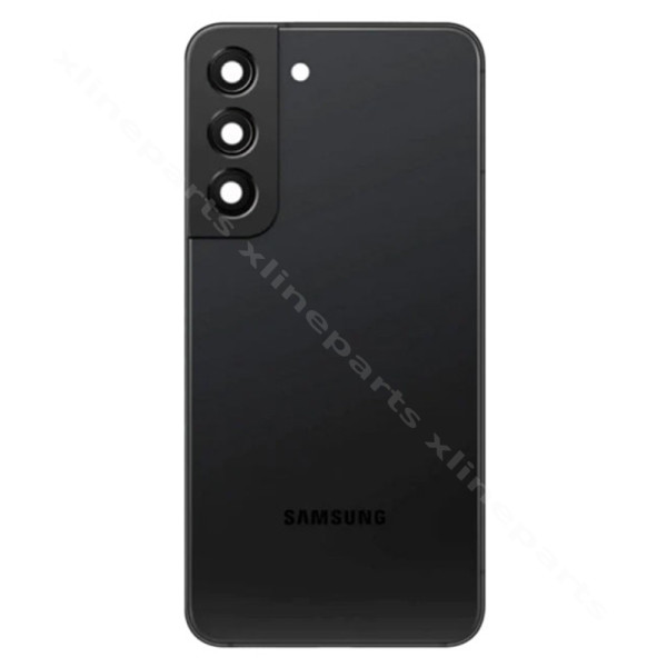 Задняя крышка аккумуляторного отсека, объектив камеры Samsung S22 Plus S906, черный OEM*