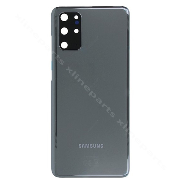 Задняя крышка аккумуляторного отсека Объектив камеры Samsung S20 Plus G985 серый*