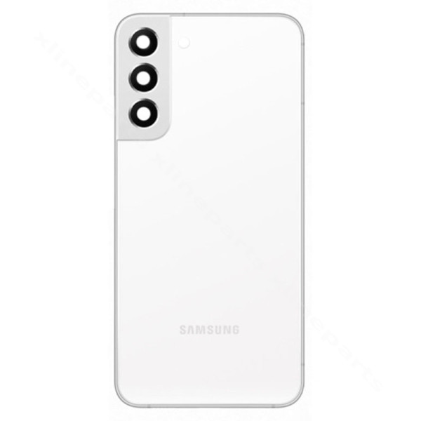Задняя крышка аккумуляторного отсека для объектива камеры Samsung S22 Plus S906 белая OEM*