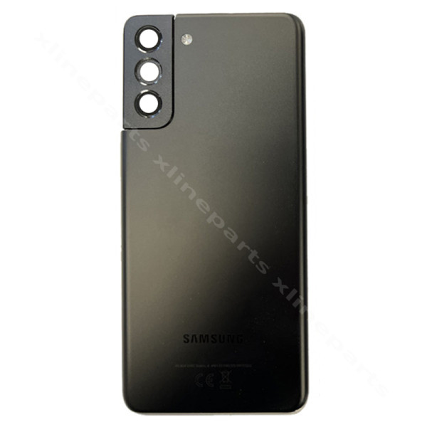 Back Battery Cover Lens Camera Samsung S21 Plus G996 black OEM*