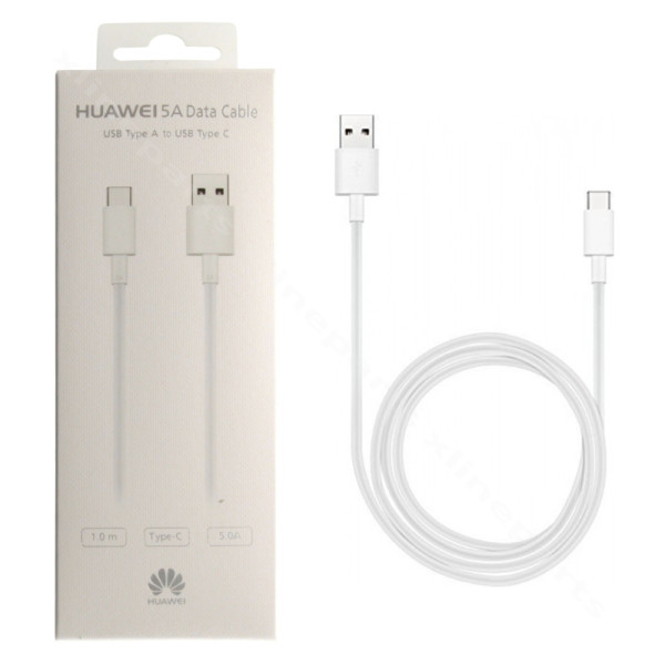 Кабель USB to USB-C Huawei 5A 1м белый
