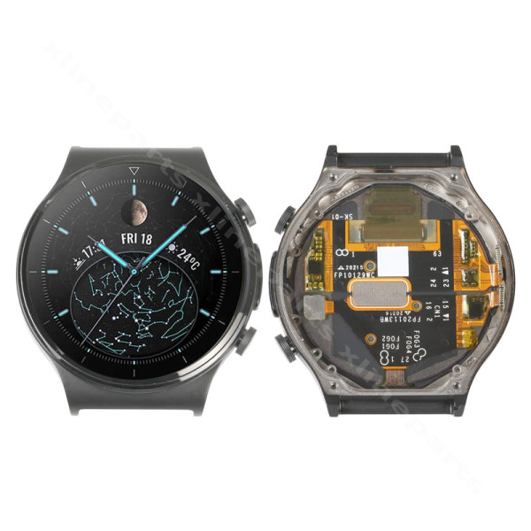 LCD Complete Frame Huawei Watch GT 2 Pro black OEM