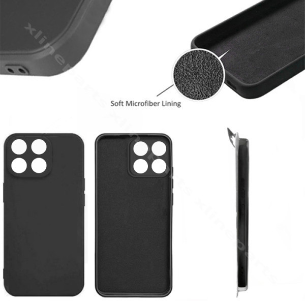 Back Case Silicone Complete Xiaomi Poco X6 Pro black