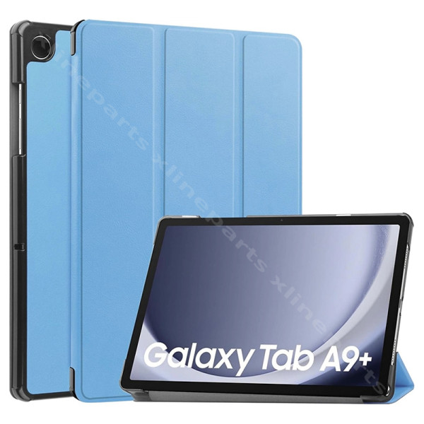 Чехол для планшета Samsung Tab A9 Plus 11 дюймов X210, складывающийся втрое, синий