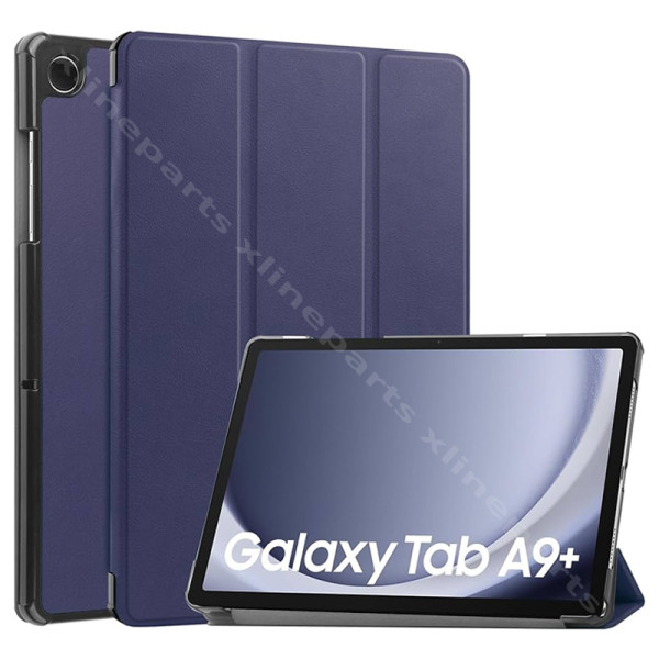 Чехол для планшета Samsung Tab A9 Plus 11 дюймов X210, складывающийся втрое, фиолетовый