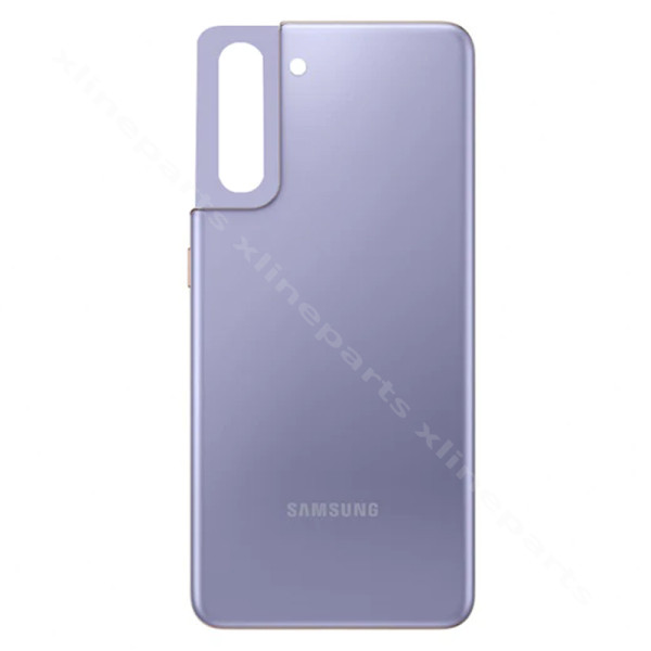 Задняя крышка аккумуляторного отсека Samsung S21 G991 фиолетовая