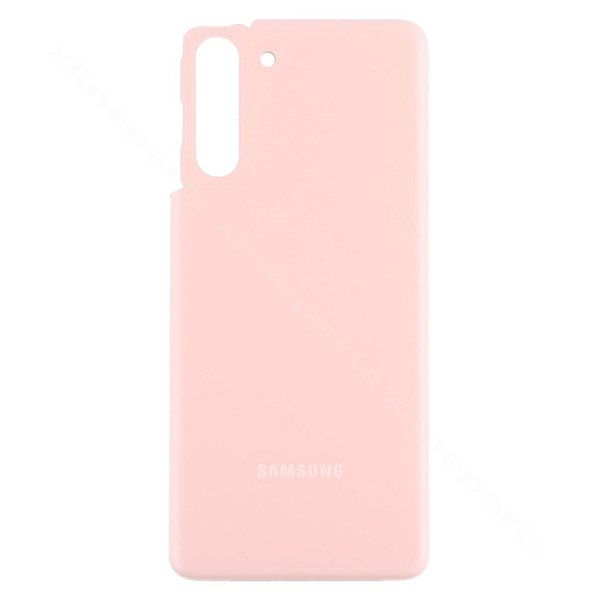 Задняя крышка аккумуляторного отсека Samsung S21 5G G991 розовая