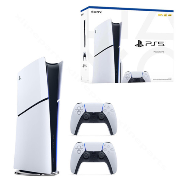 PlayStation 5 Slim 1TB with Disc Drive (Two Controller)