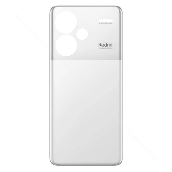 Задняя крышка аккумуляторного отсека Xiaomi Redmi Note 13 Pro Plus белая OEM