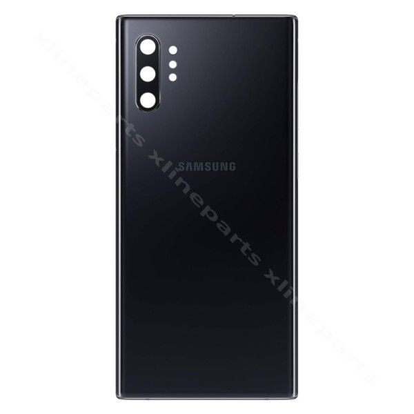 Задняя крышка аккумуляторного отсека для объектива камеры Samsung Note 10 Plus N975 aura black OEM*
