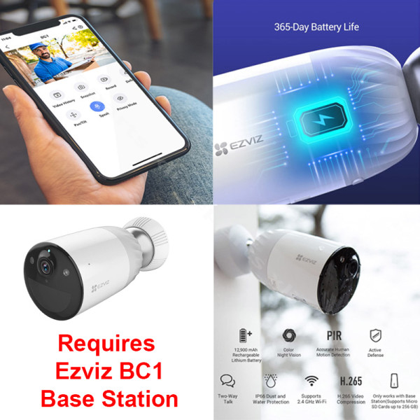 Security Camera Ezviz Smart Home Battery CS-BC1