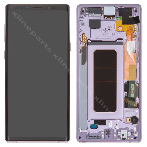 LCD Complete Frame Samsung Note 9 N960 purple (Original)